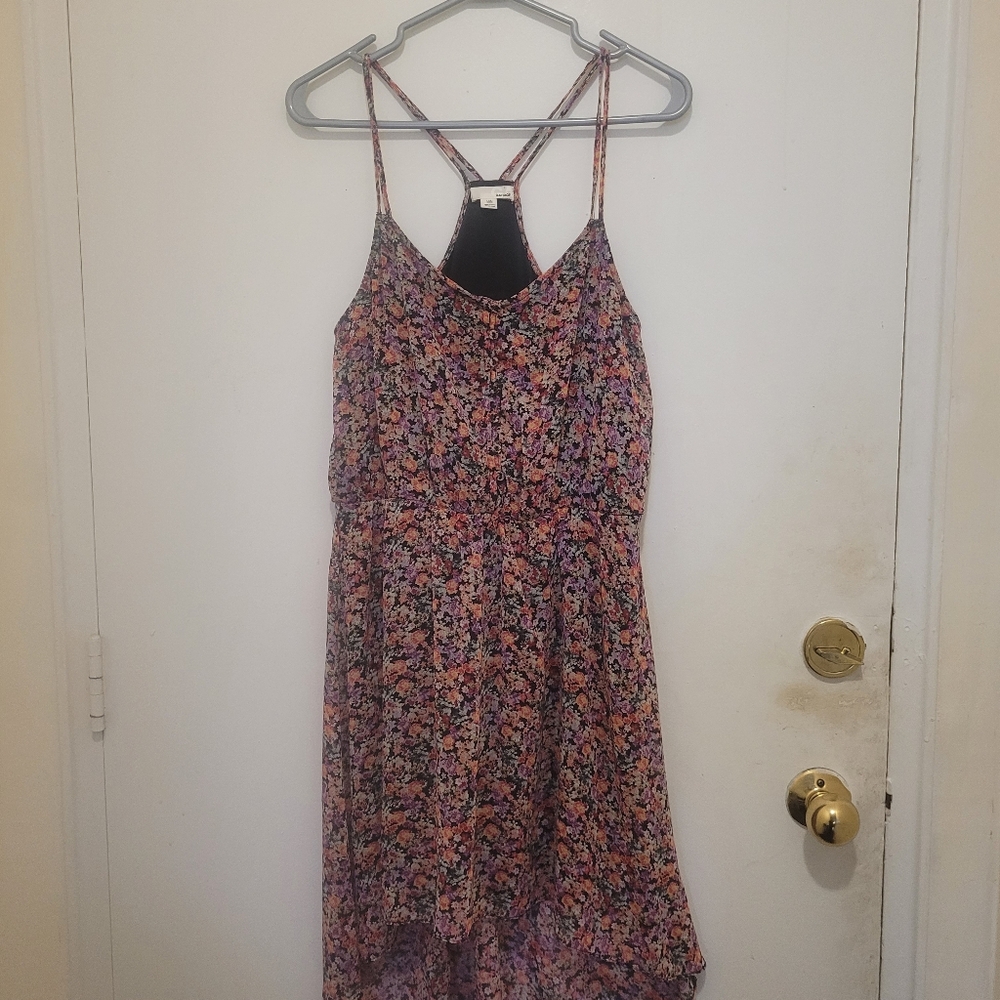 Garage Floral Racerback High-Low Summer Dress | Size M